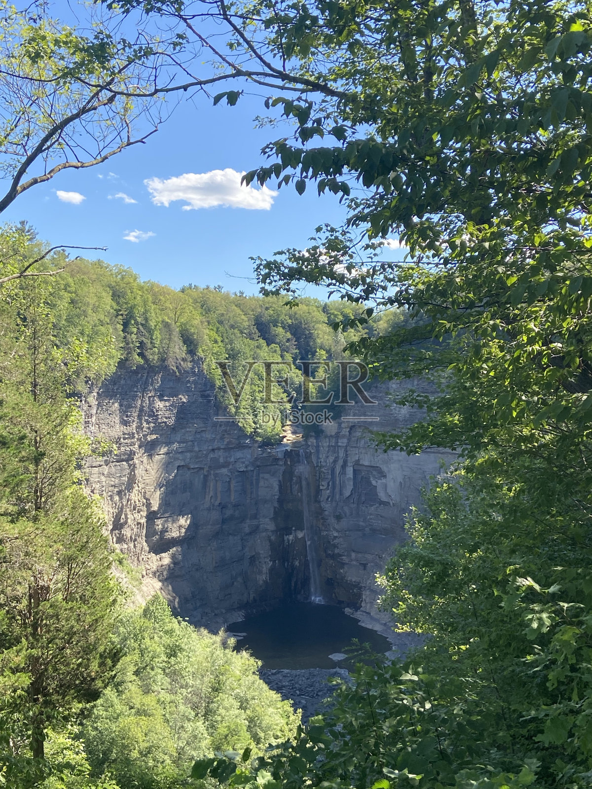 Taughannock瀑布照片摄影图片