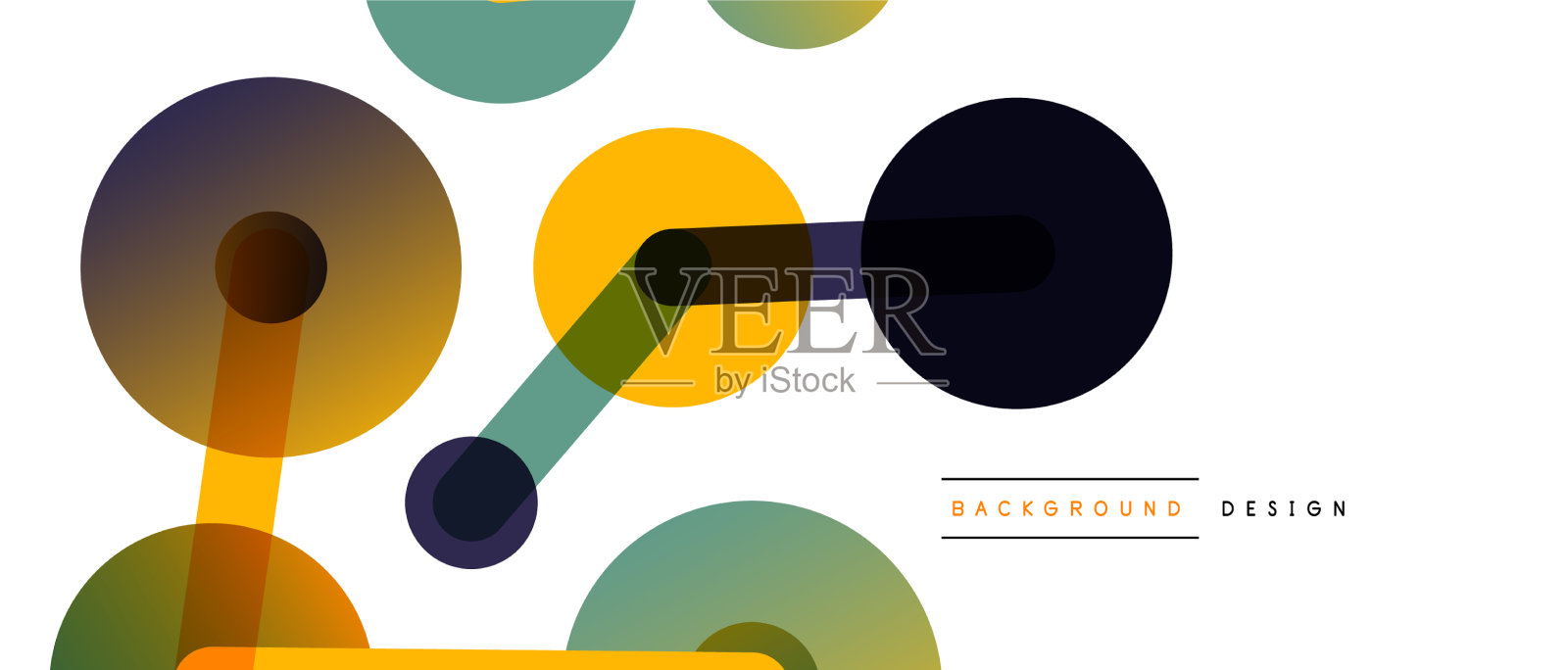 抽象背景圆点由线连接插画图片素材