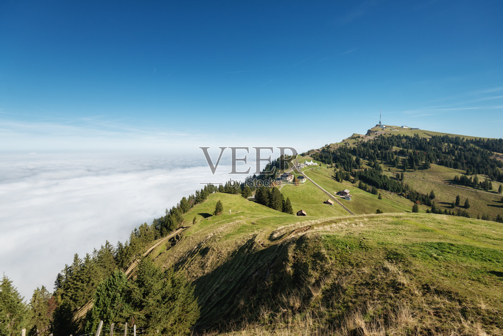 瑞吉山是瑞士中部的主要旅游景点照片摄影图片