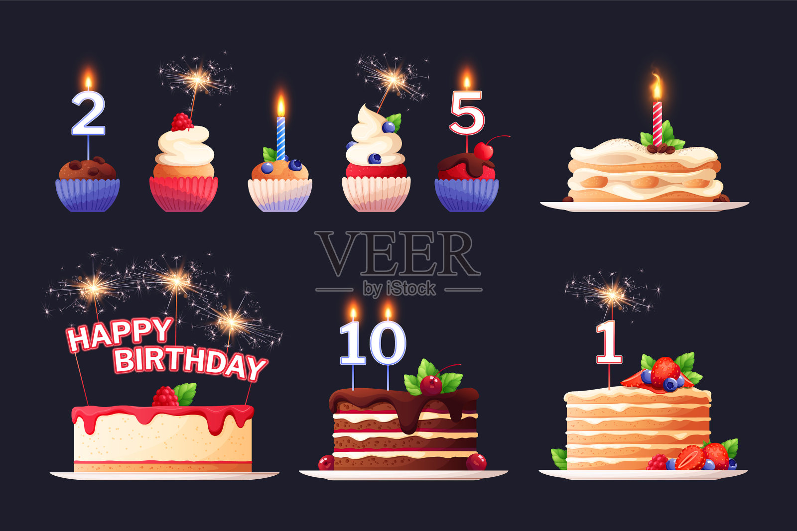 甜点套餐图标素材