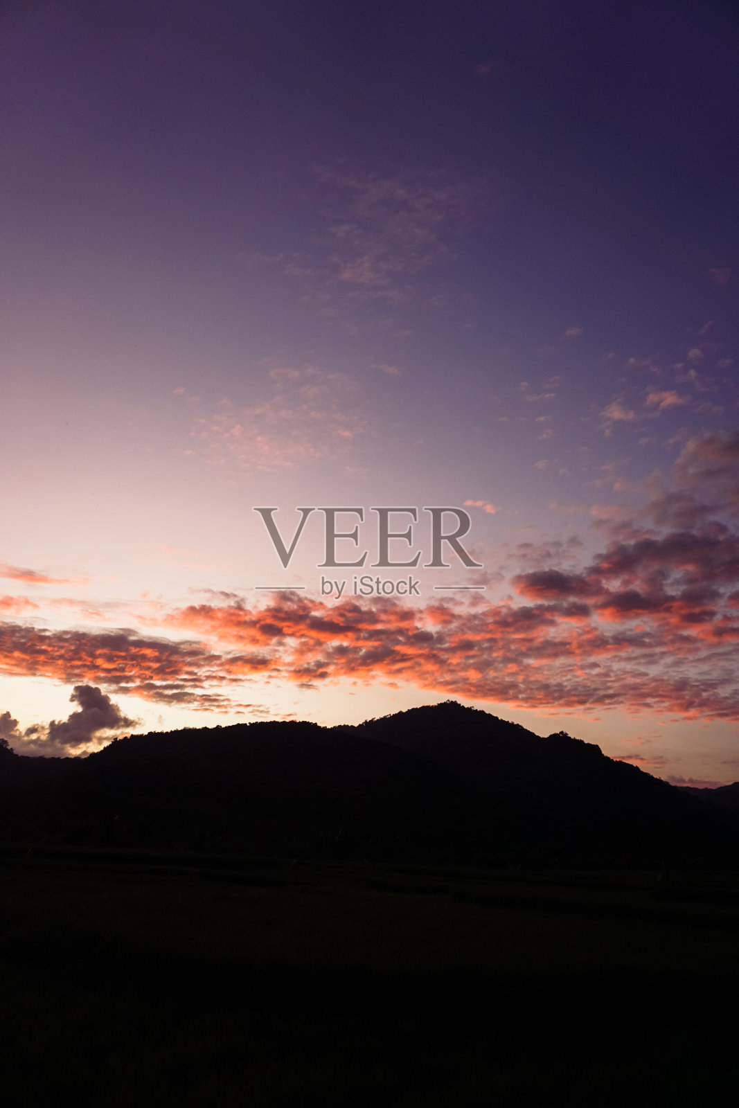 日落的天空照片摄影图片