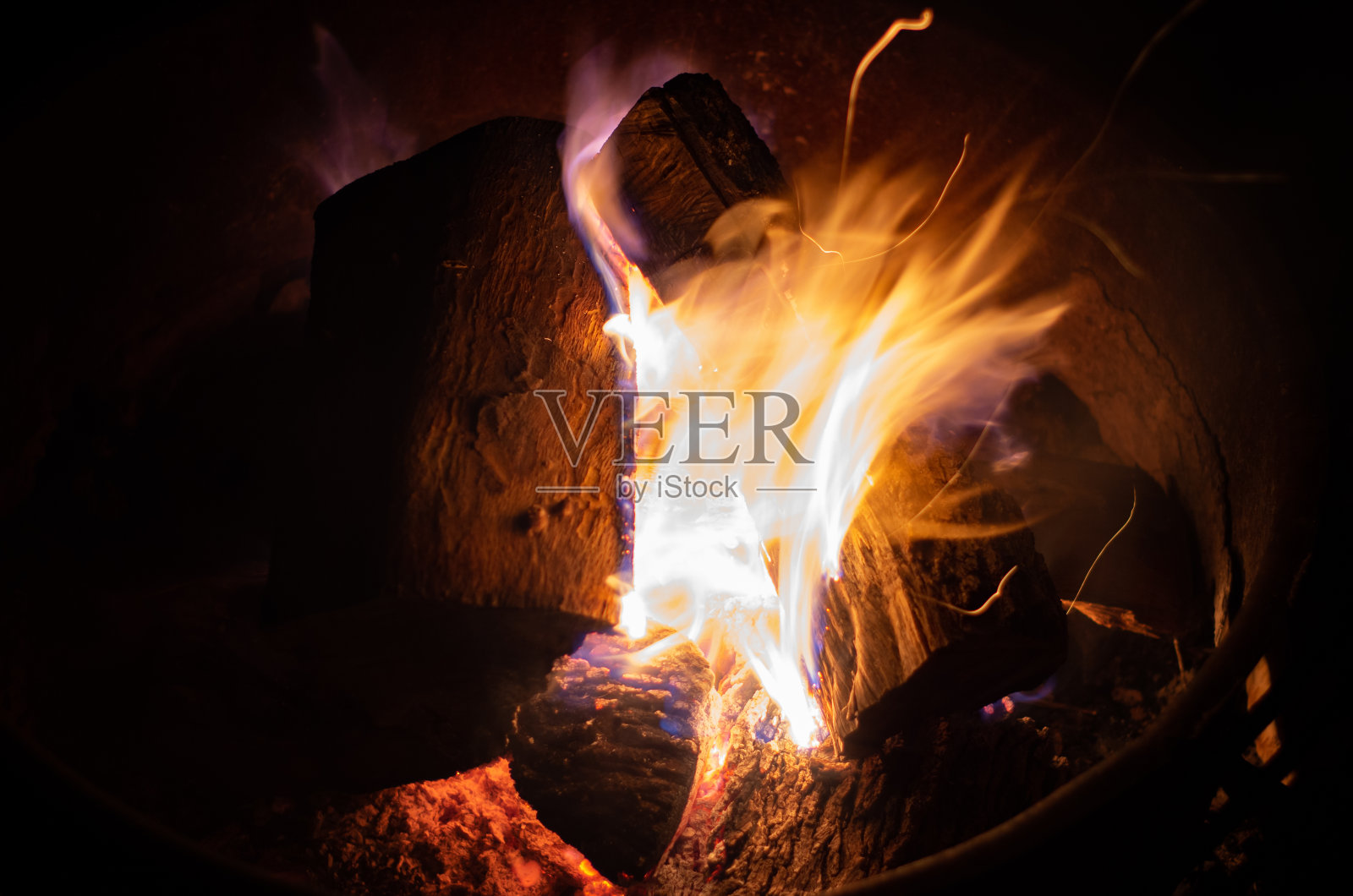 冬天的火焰照片摄影图片