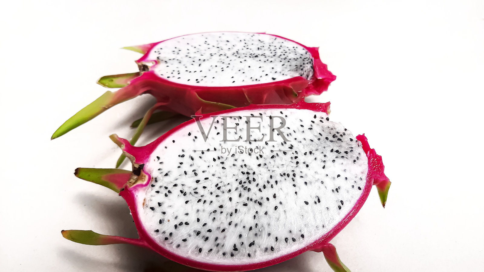 火龙果孤立在白色背景上照片摄影图片