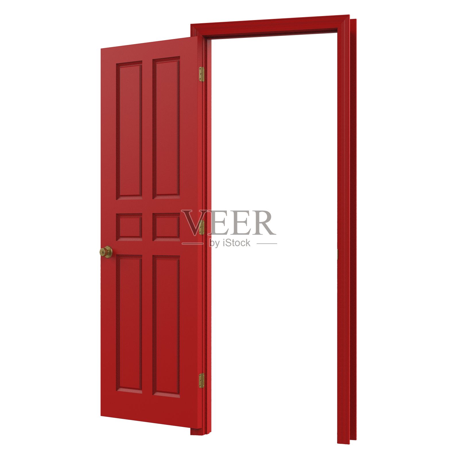 打开隔离门关闭三维插图渲染照片摄影图片