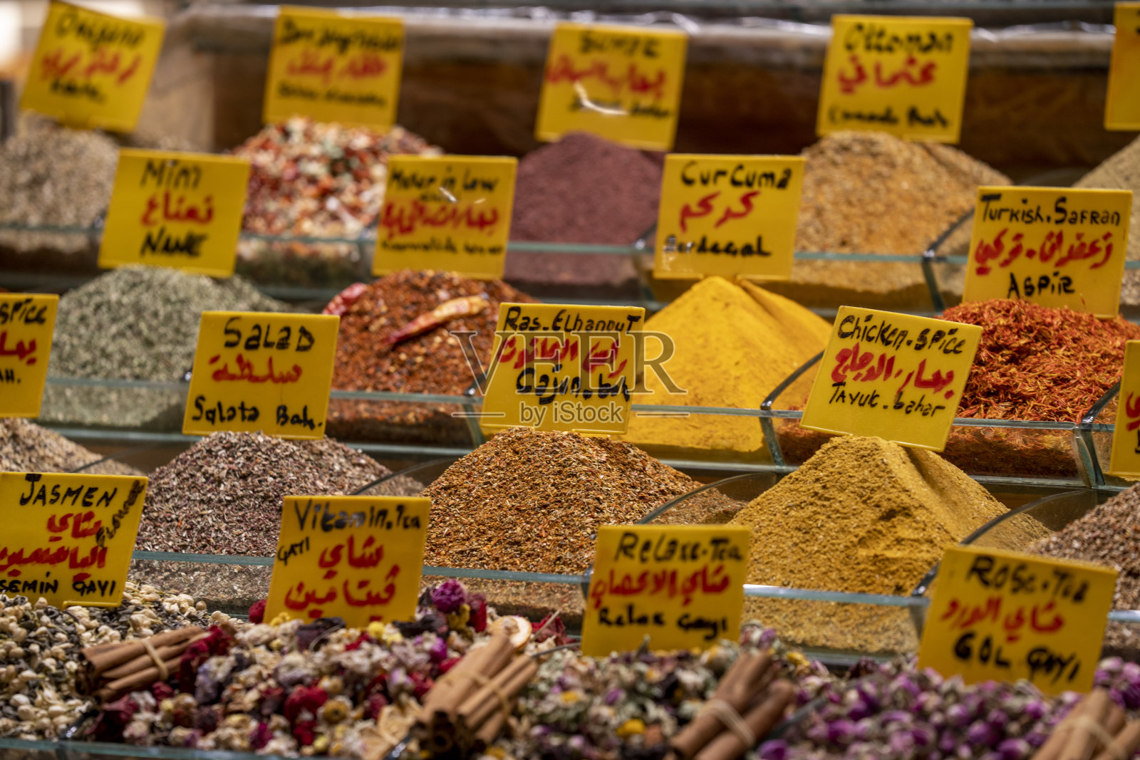 伊斯坦布尔的香料集市照片摄影图片