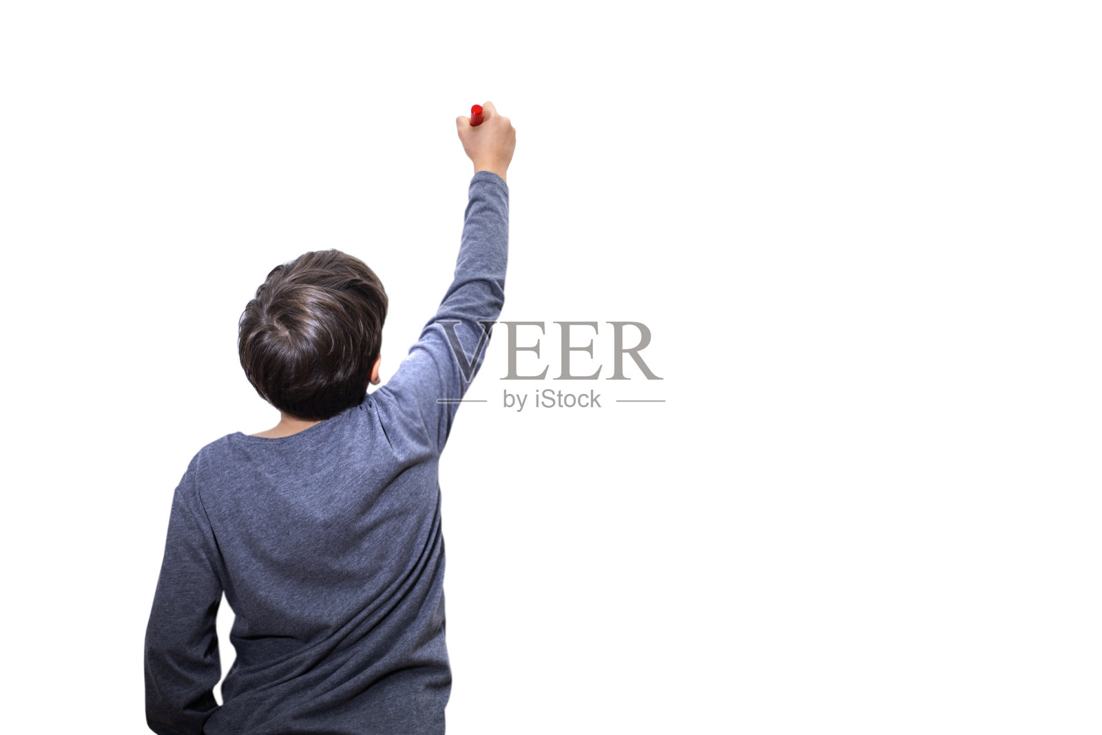 儿童学生在家学习照片摄影图片