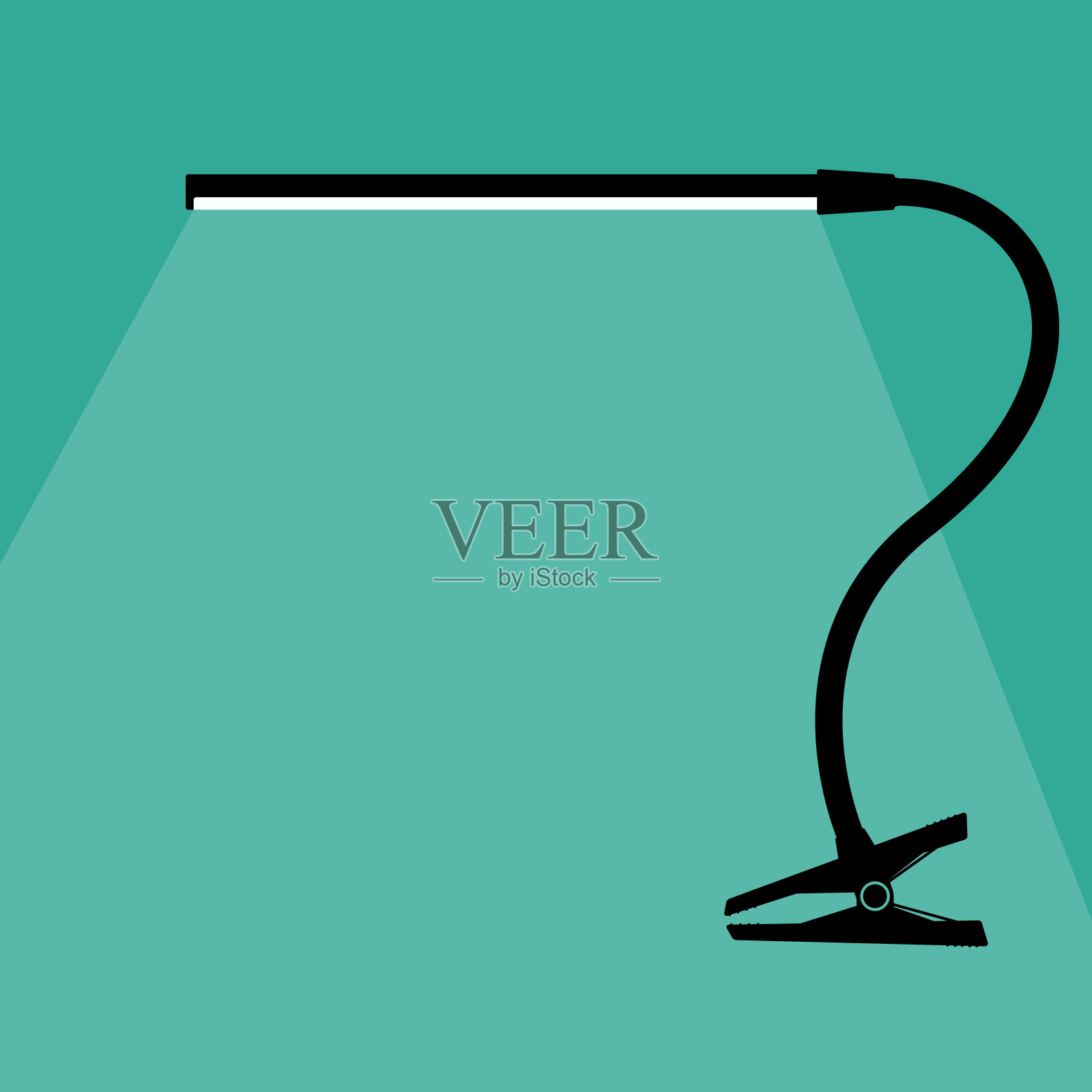 台灯图标。台灯图标。矢量插图。插画图片素材