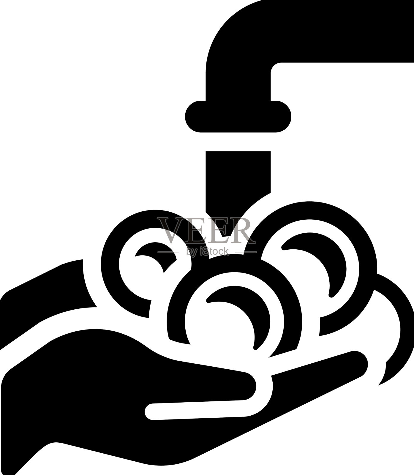 洗手图标设计元素图片