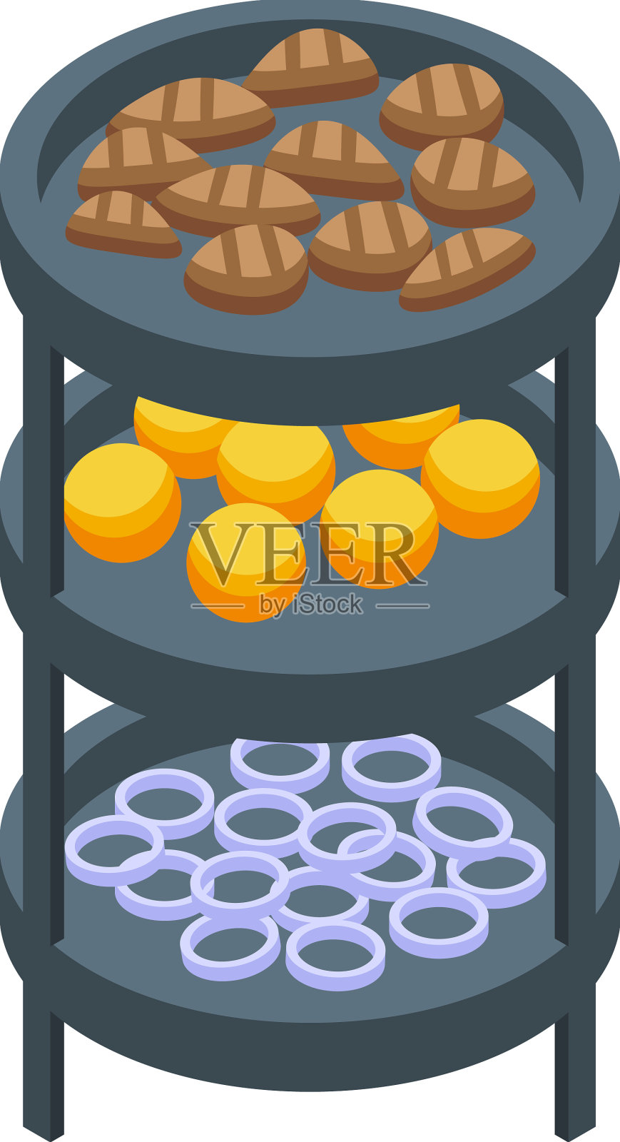 沙漠食品摊图标等长贝都因插画图片素材