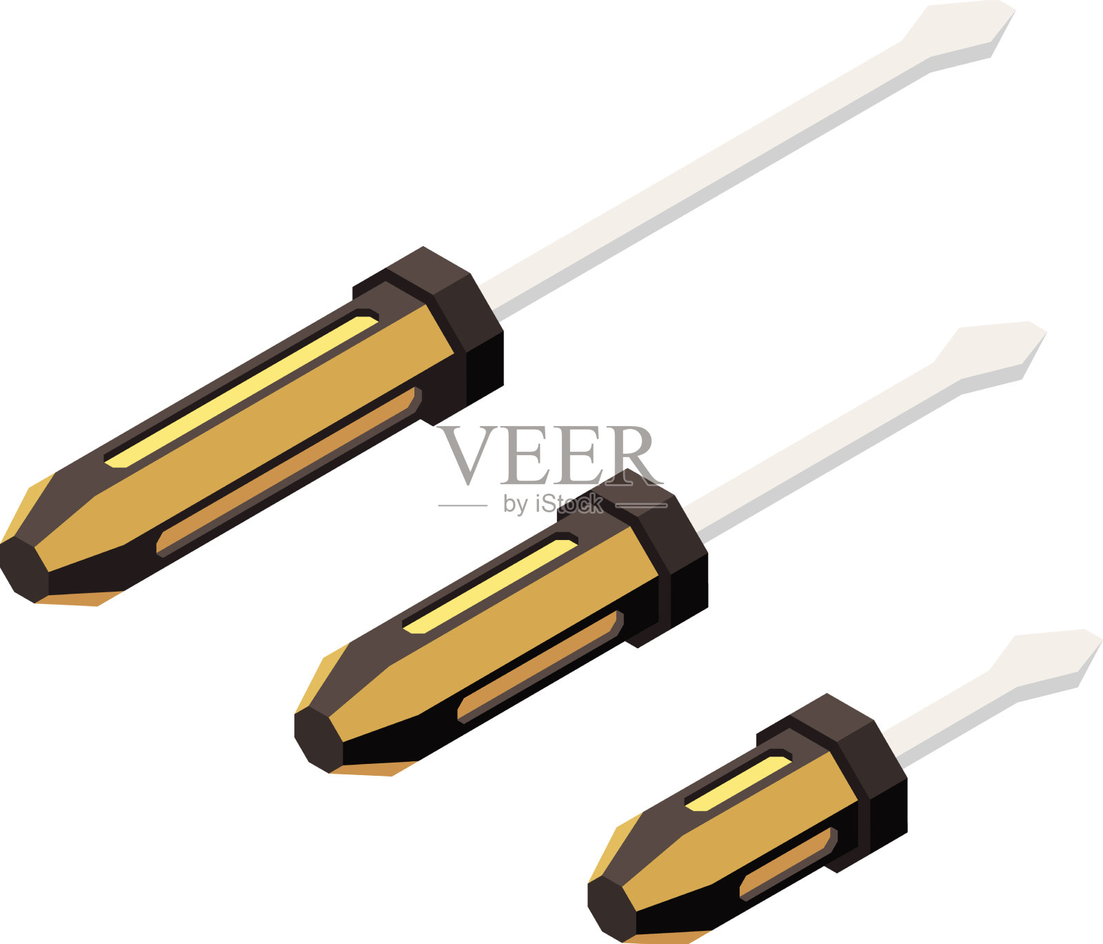 汽车用螺丝刀组成设计元素图片