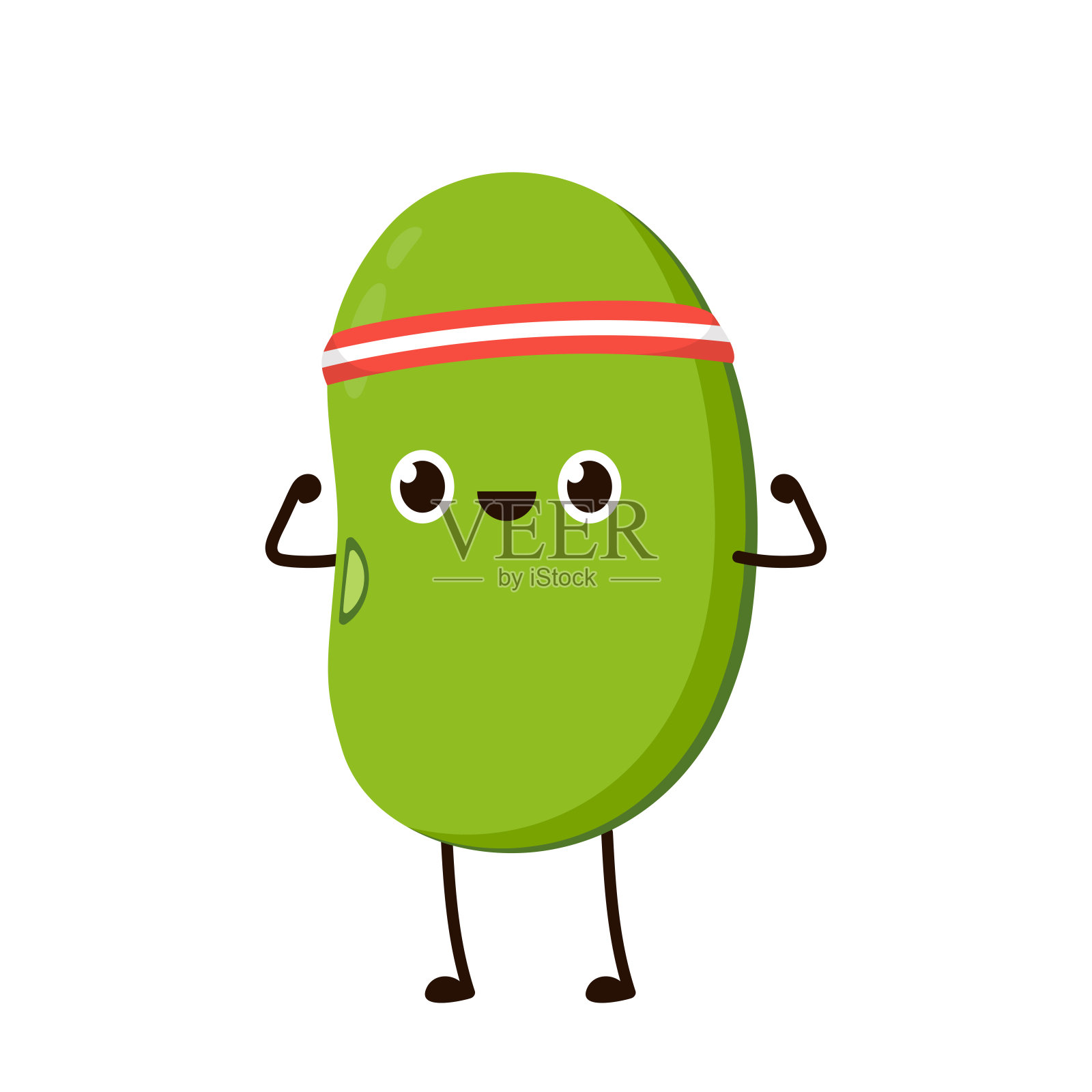 绿豆向量。绿豆人物设计。设计元素图片