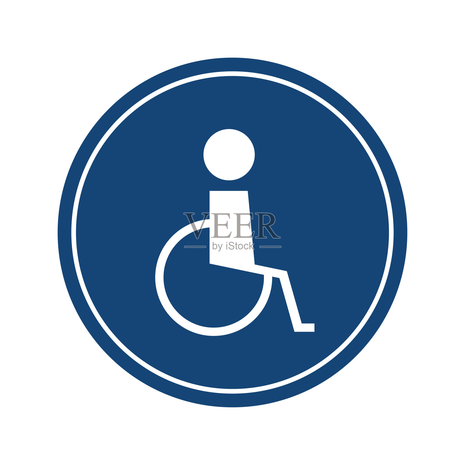 禁用标志。禁用标志设计。插画图片素材