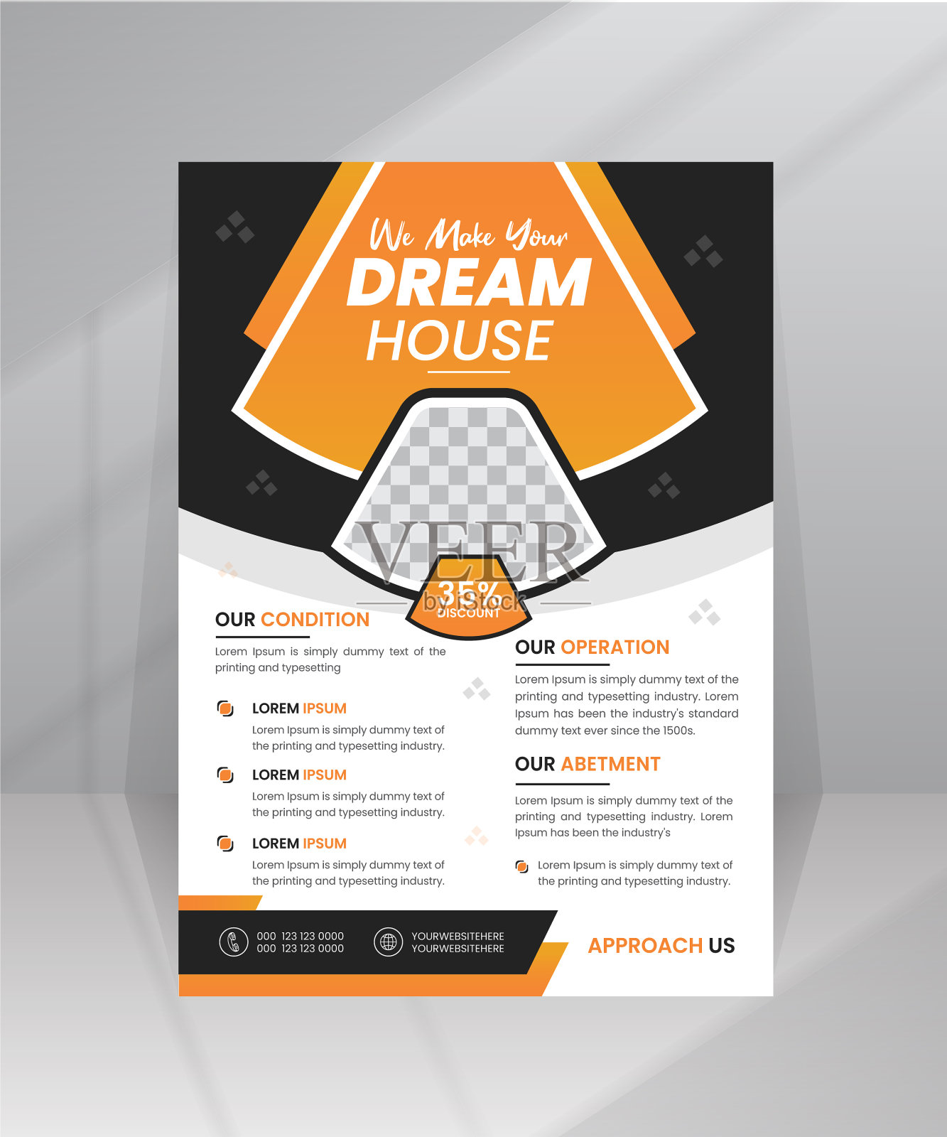 房屋开发建筑传单模板设计模板素材