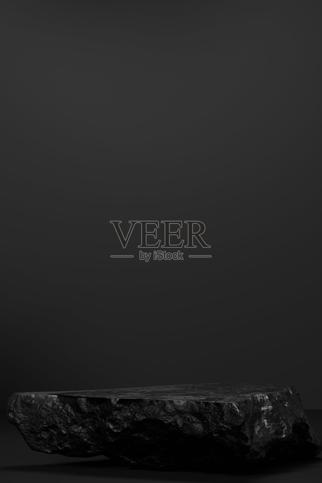 岩石石讲台空白产品货架站立背景。照片摄影图片