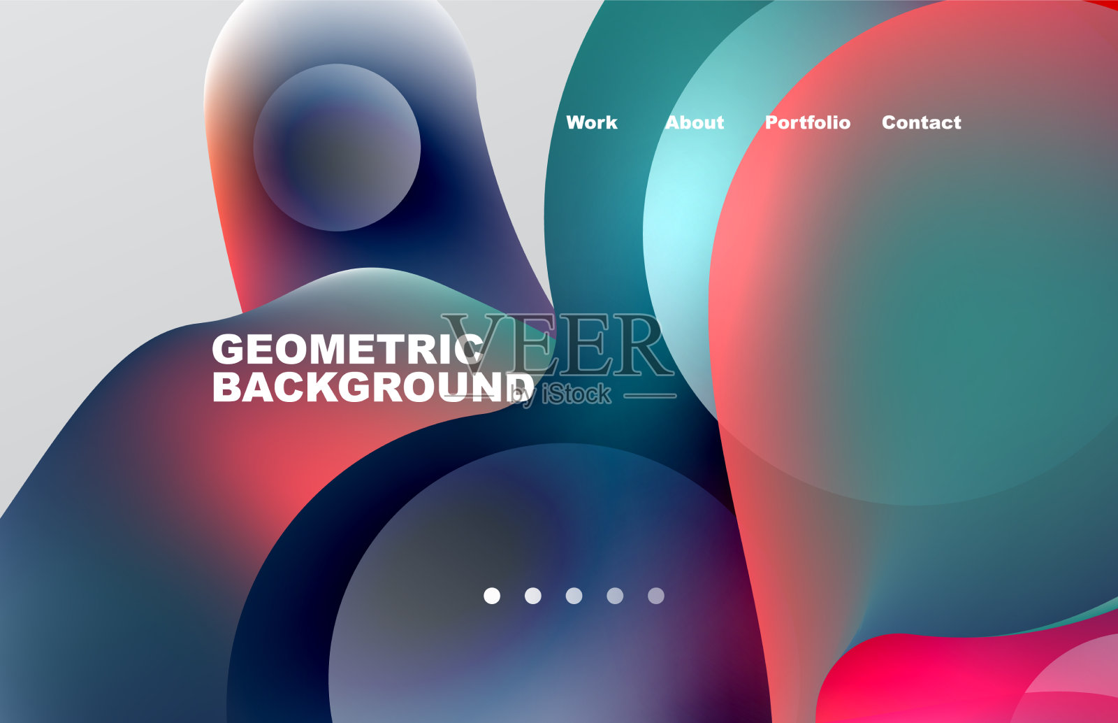 抽象的液体背景为您的登录页插画图片素材