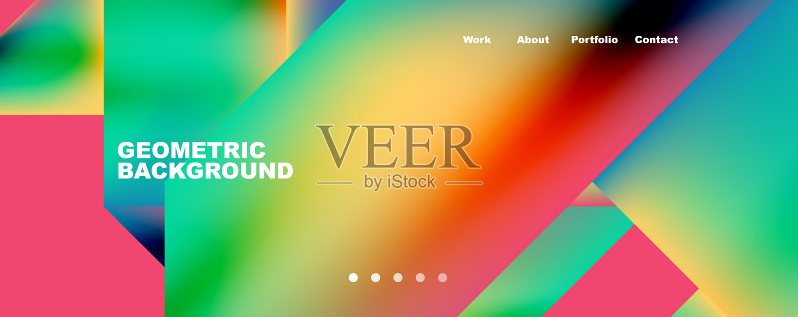 动态线三角形矩形几何插画图片素材