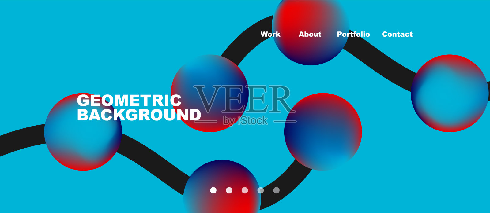 网络概念线点几何连接插画图片素材