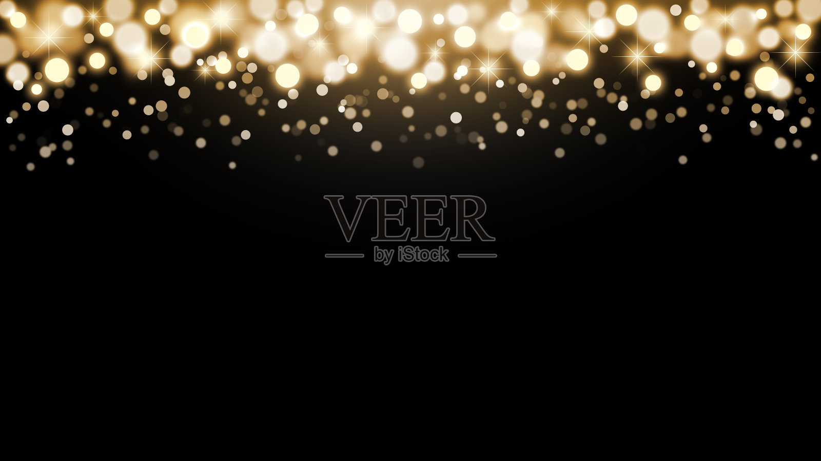 说明闪闪发光的圆圈和模糊的圆圈光背景插画图片素材