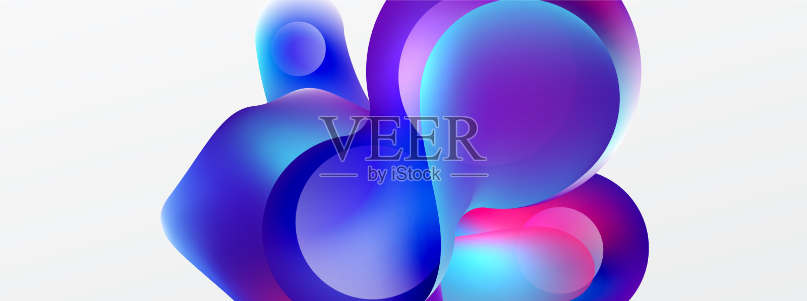 流体抽象背景圆形和圆形插画图片素材