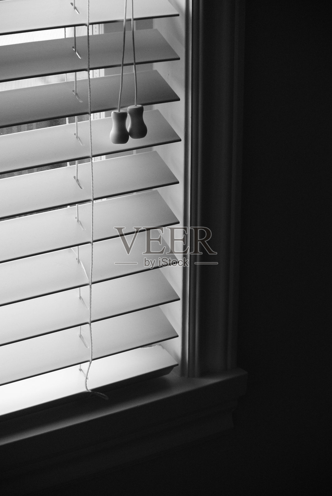 水平百叶窗的特写镜头照片摄影图片