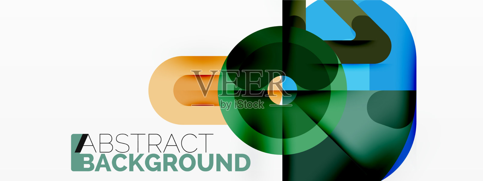 创意几何墙纸圆线插画图片素材