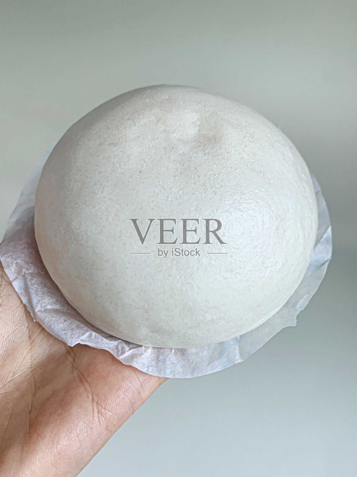 红豆沙馒头照片摄影图片