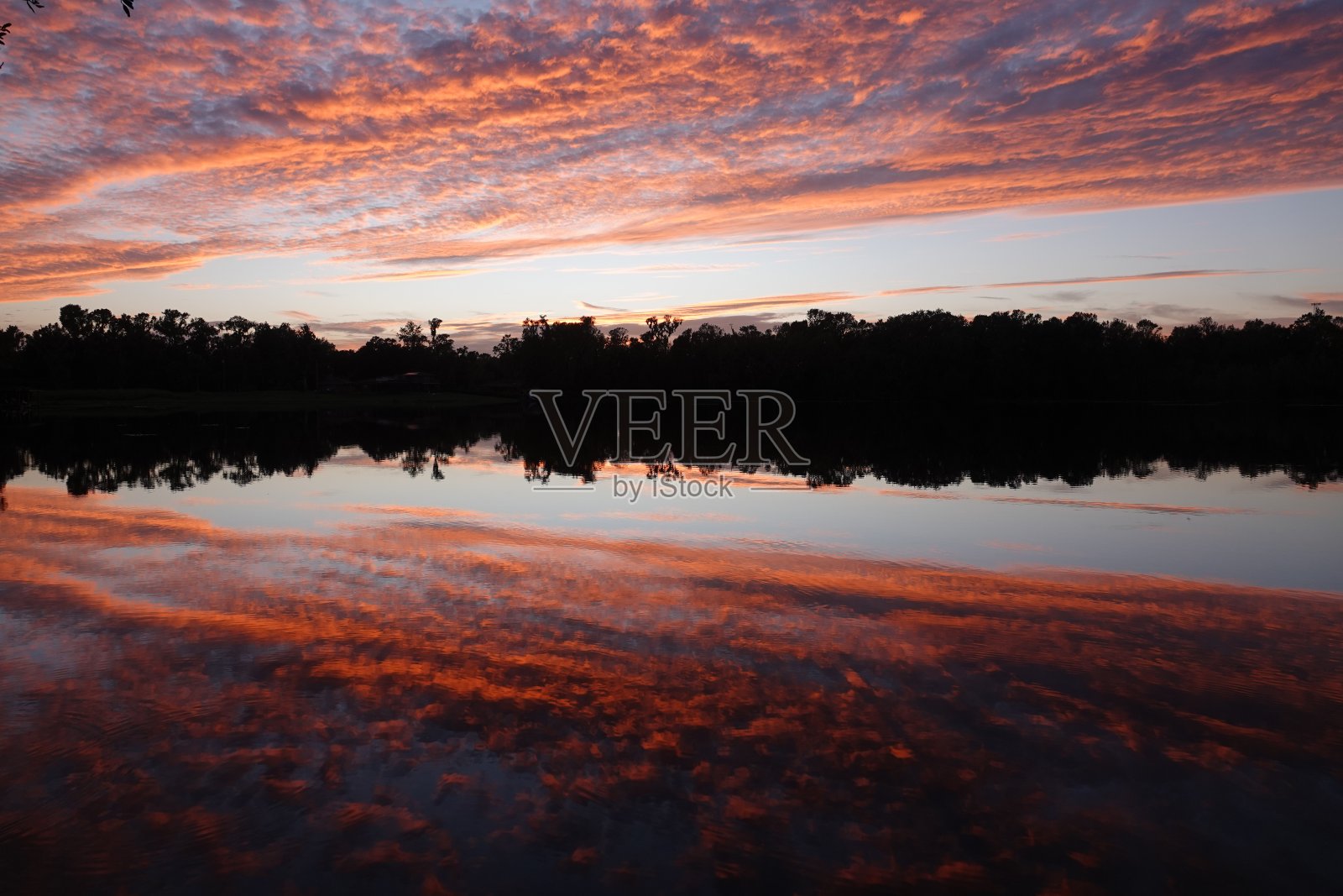 佛罗里达州阿波卡的日落湖照片摄影图片