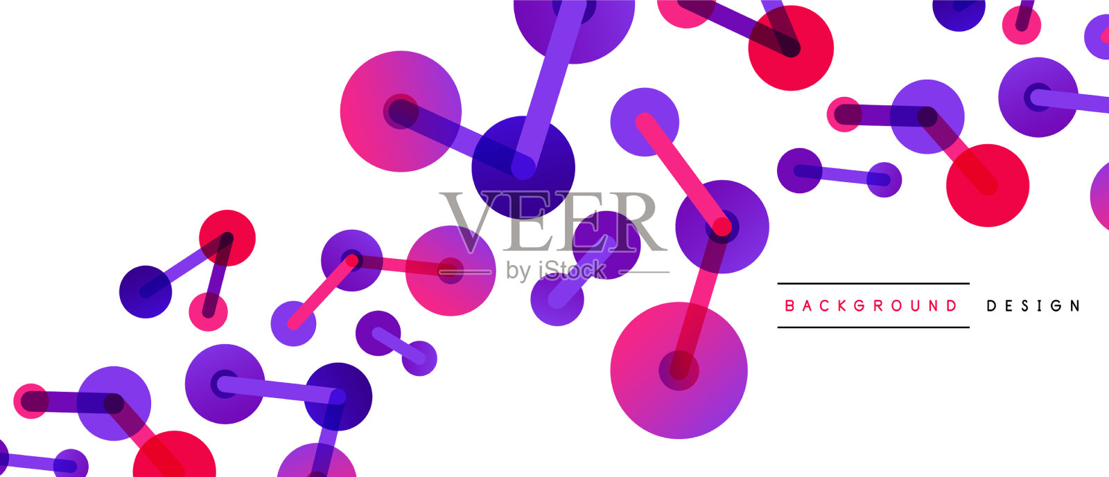 抽象背景圆点由线连接插画图片素材