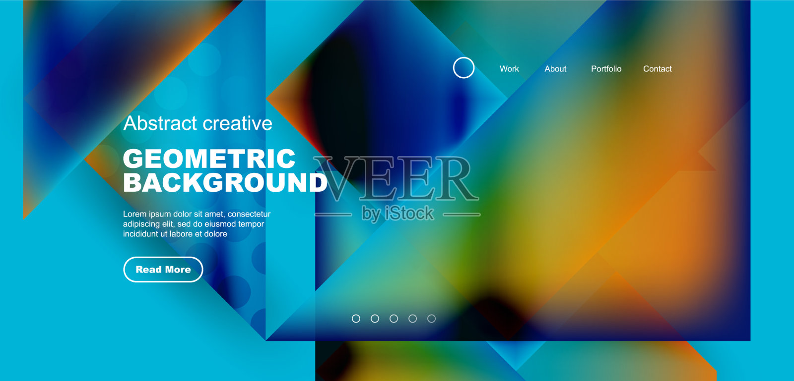 几何元素——正方形和三角形插画图片素材