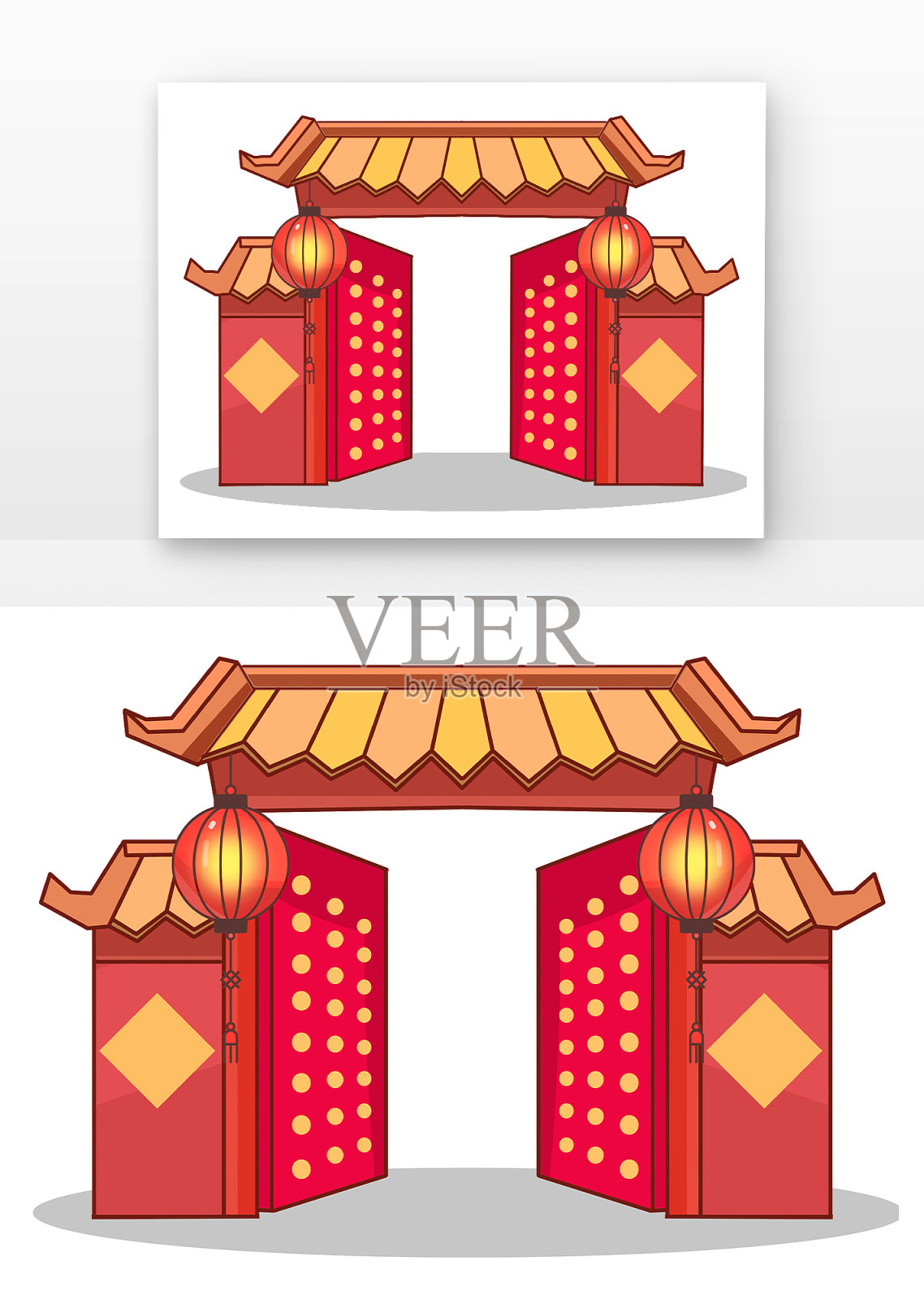 新年大门2设计元素图片