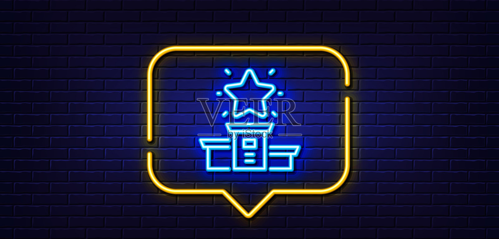 获奖者领奖台线图标第一名签最佳图标素材