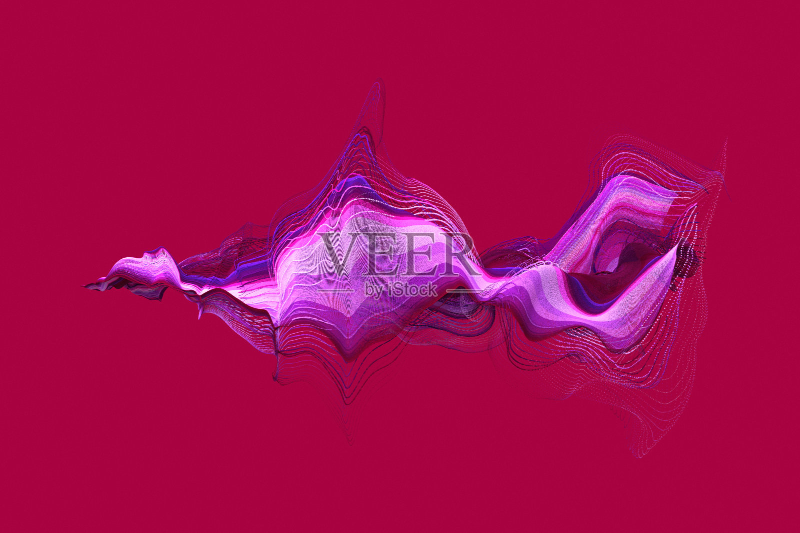 红色背景上的紫色形状照片摄影图片