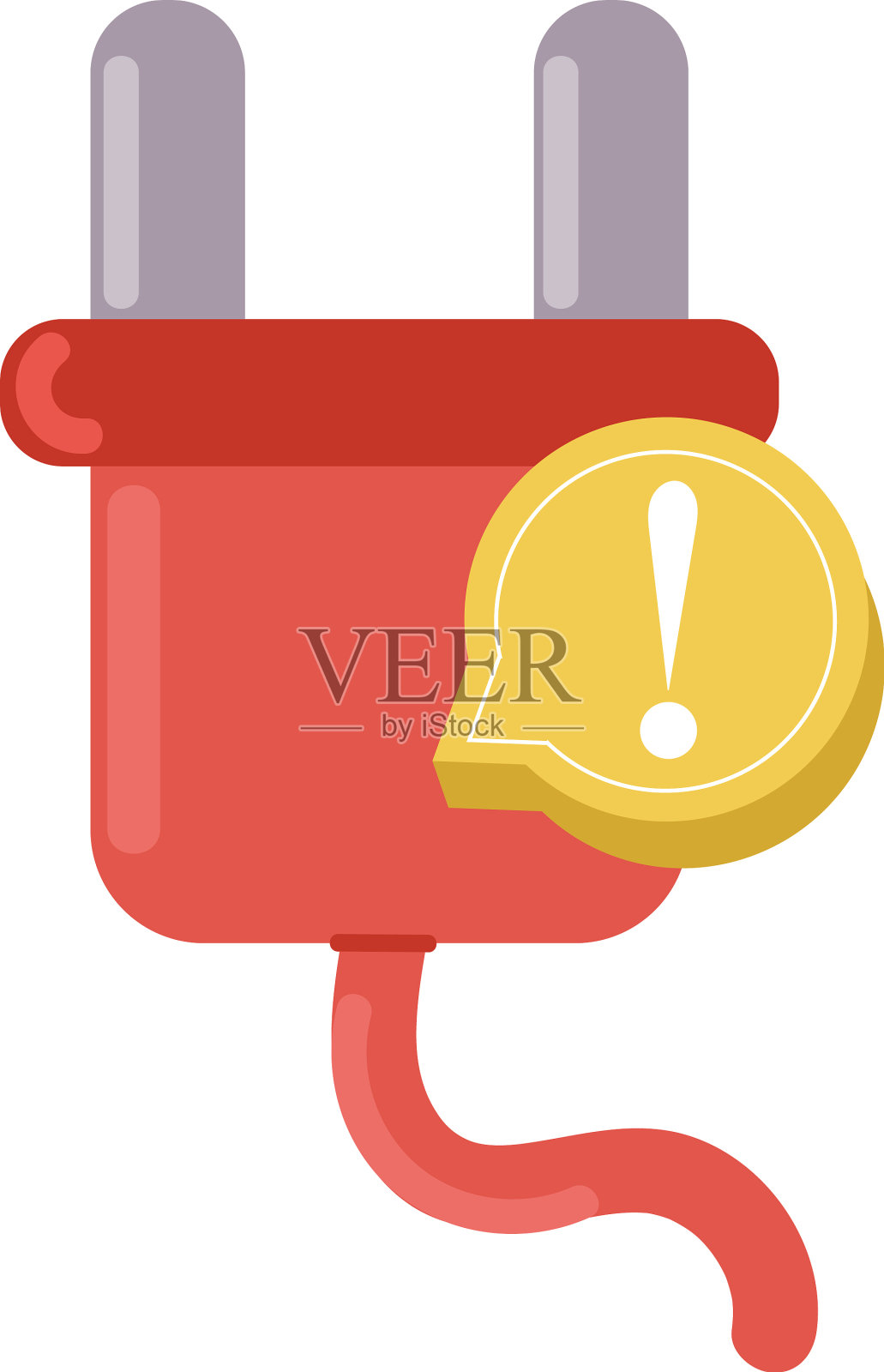 404错误能量插头设计元素图片