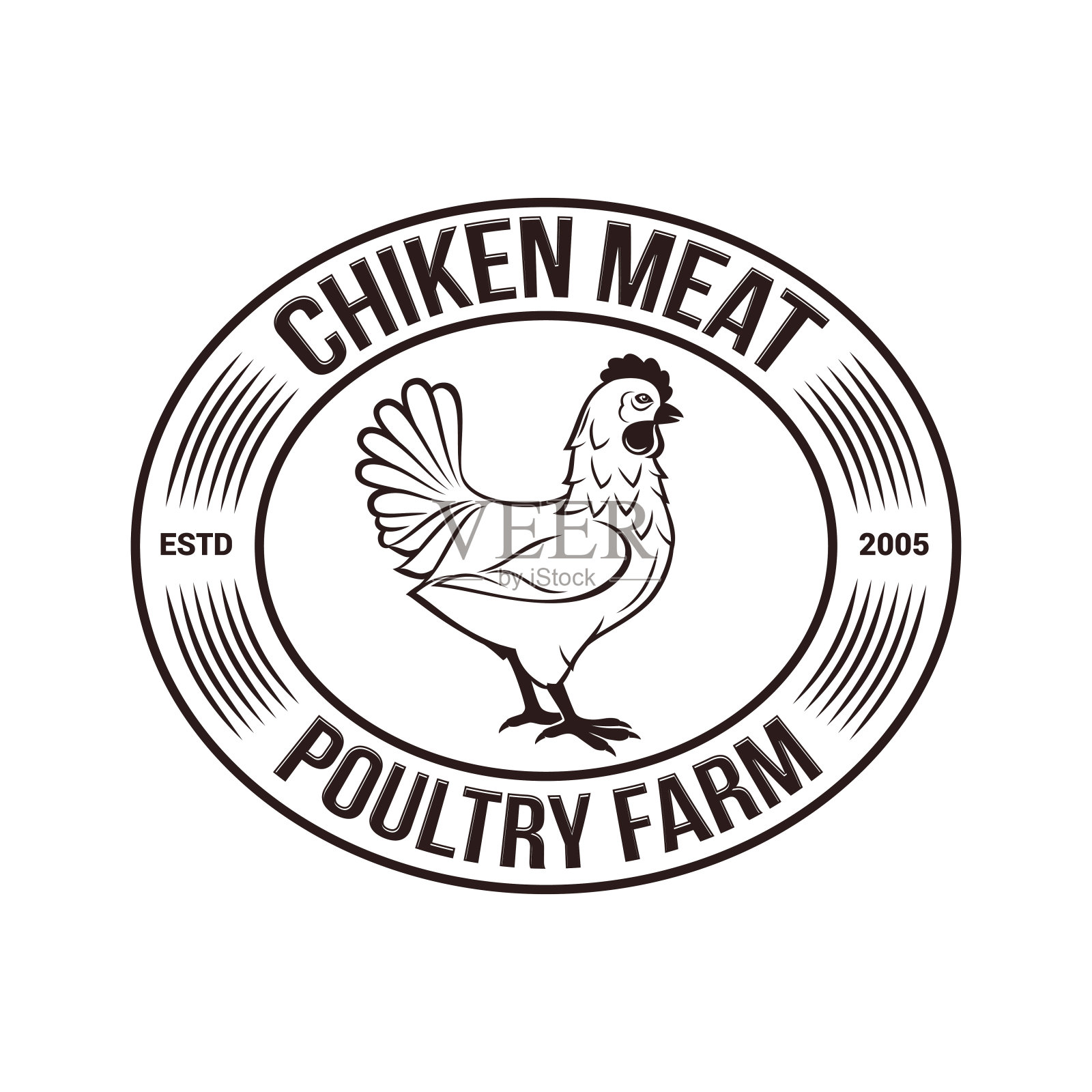 母鸡的设计插画图片素材