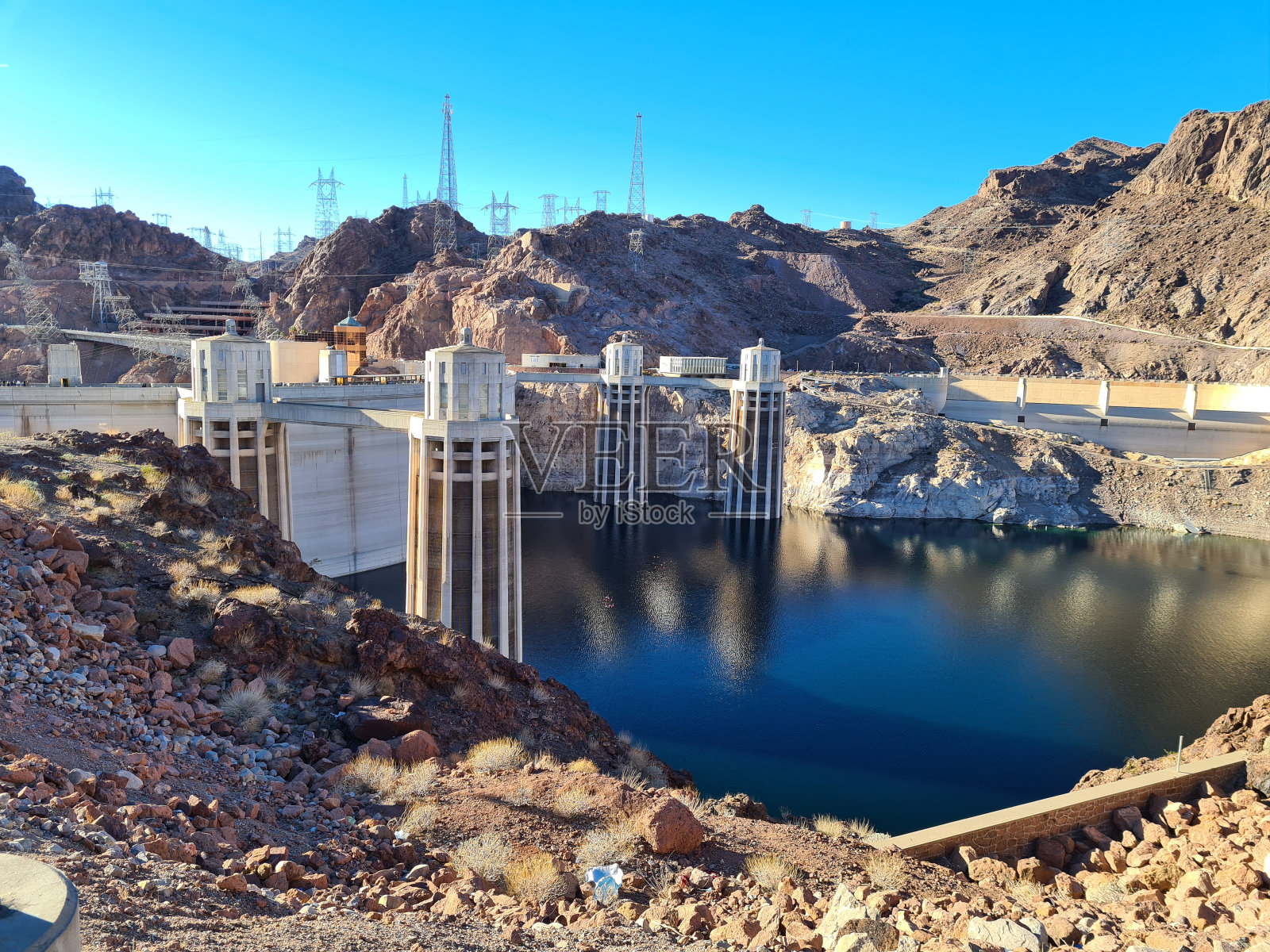 胡佛水坝照片摄影图片