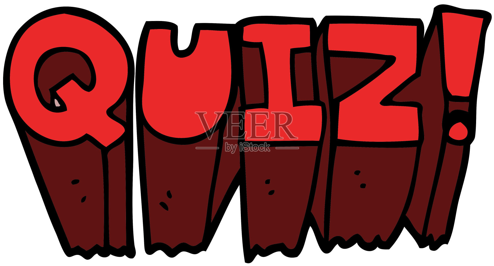 卡通涂鸦测试标志插画图片素材