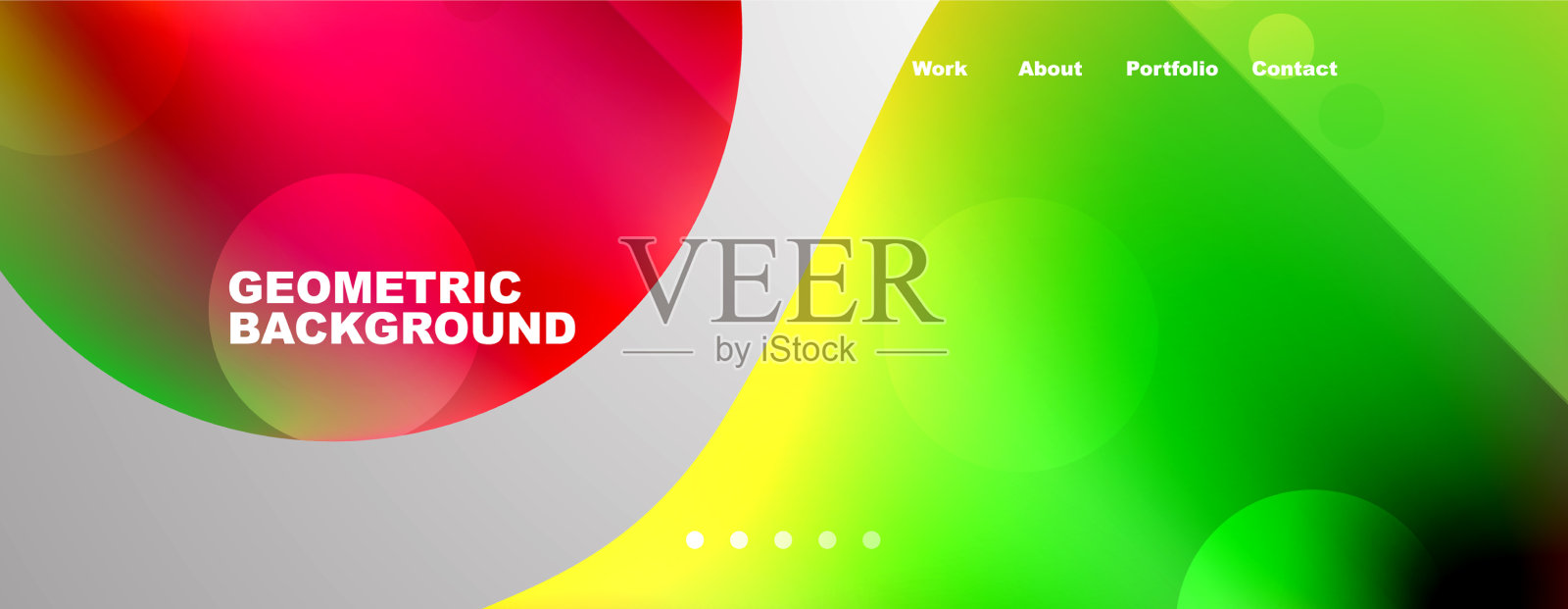 圆形几何构成流动形状插画图片素材