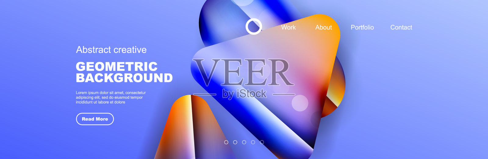 重叠的几何形状背景3d阴影插画图片素材