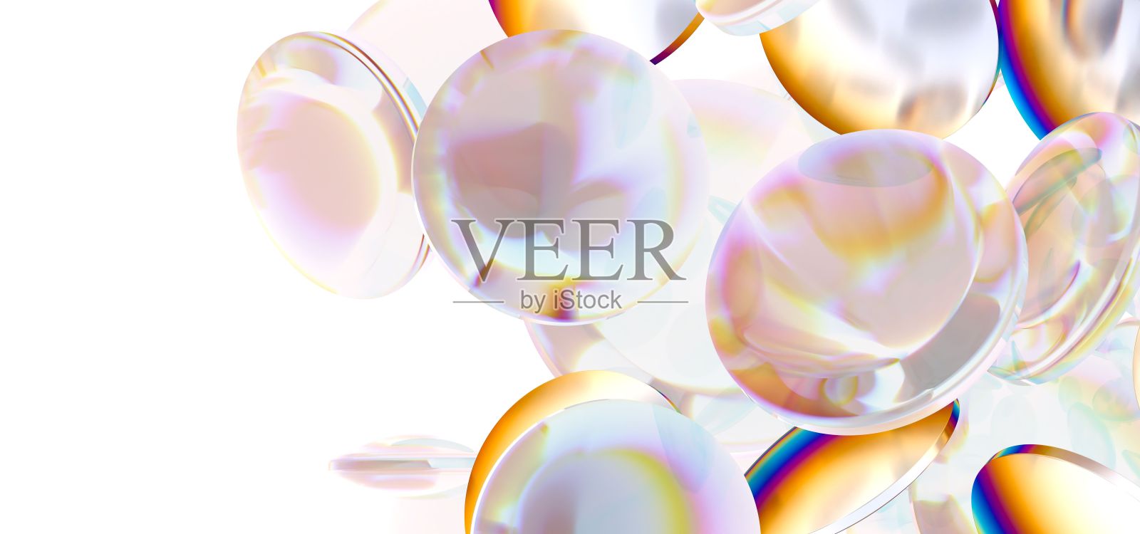 透明的维生素药丸孤立在一个空的白色背景照片摄影图片