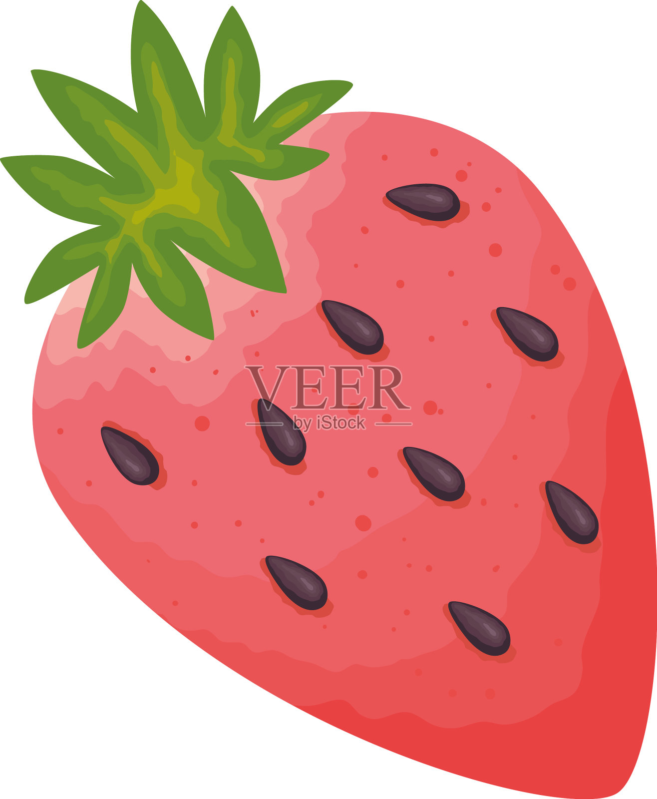 新鲜草莓水果健康设计元素图片