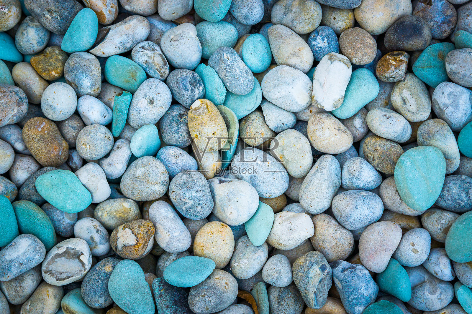 俯视图彩色鹅卵石纹理背景照片摄影图片