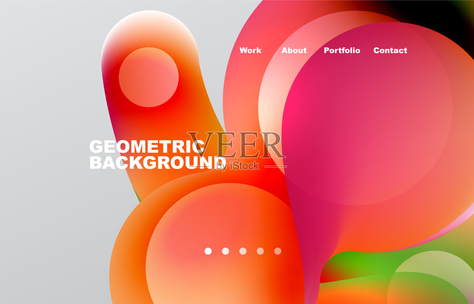 抽象的液体背景为您的登录页插画图片素材