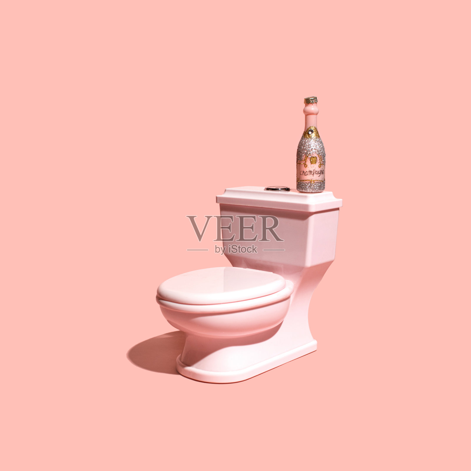 粉色马桶照片摄影图片