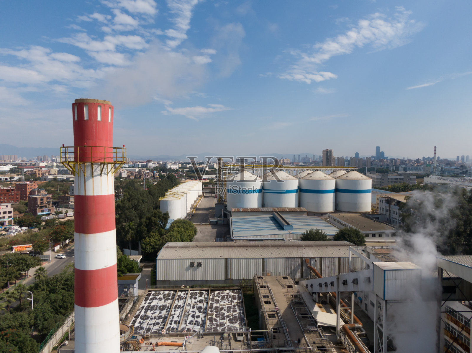 燃气发电厂照片摄影图片