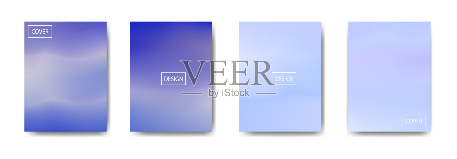 收集彩色梯度背景封面传单用于背景,海报,横幅插画图片素材