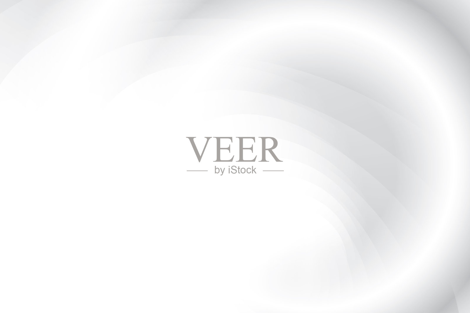 抽象的白色和灰色的颜色,现代的设计背景与几何圆形。矢量插图。插画图片素材