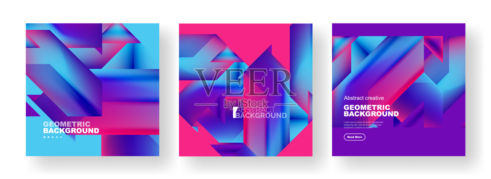 集合抽象背景重叠几何插画图片素材