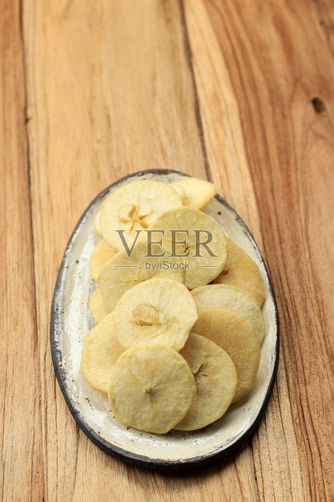 可怜的苹果芯片或苹果芯片照片摄影图片