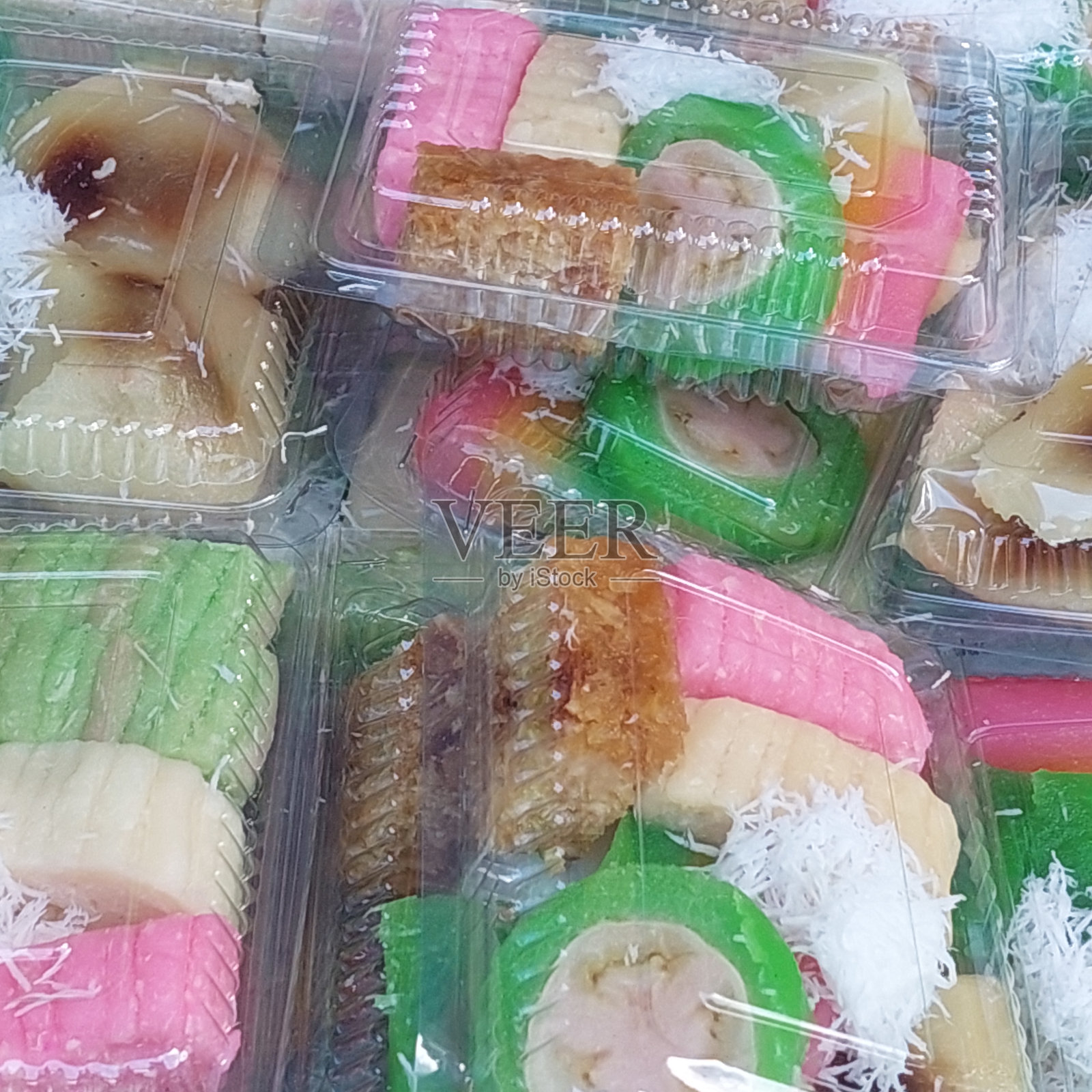 用木薯加工而成的传统小吃照片摄影图片