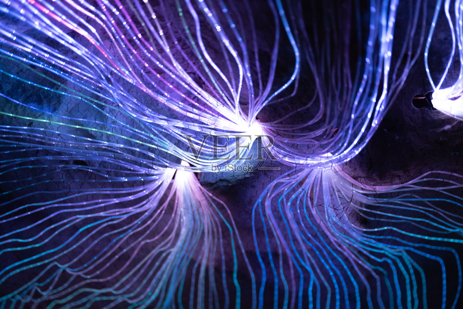 抽象曲线波线背景照明节日庆祝的概念。照明照片摄影图片